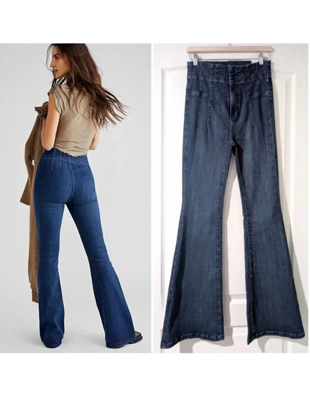 NWT FP We The Free | Jayde Flare Jeans In Night Sky
